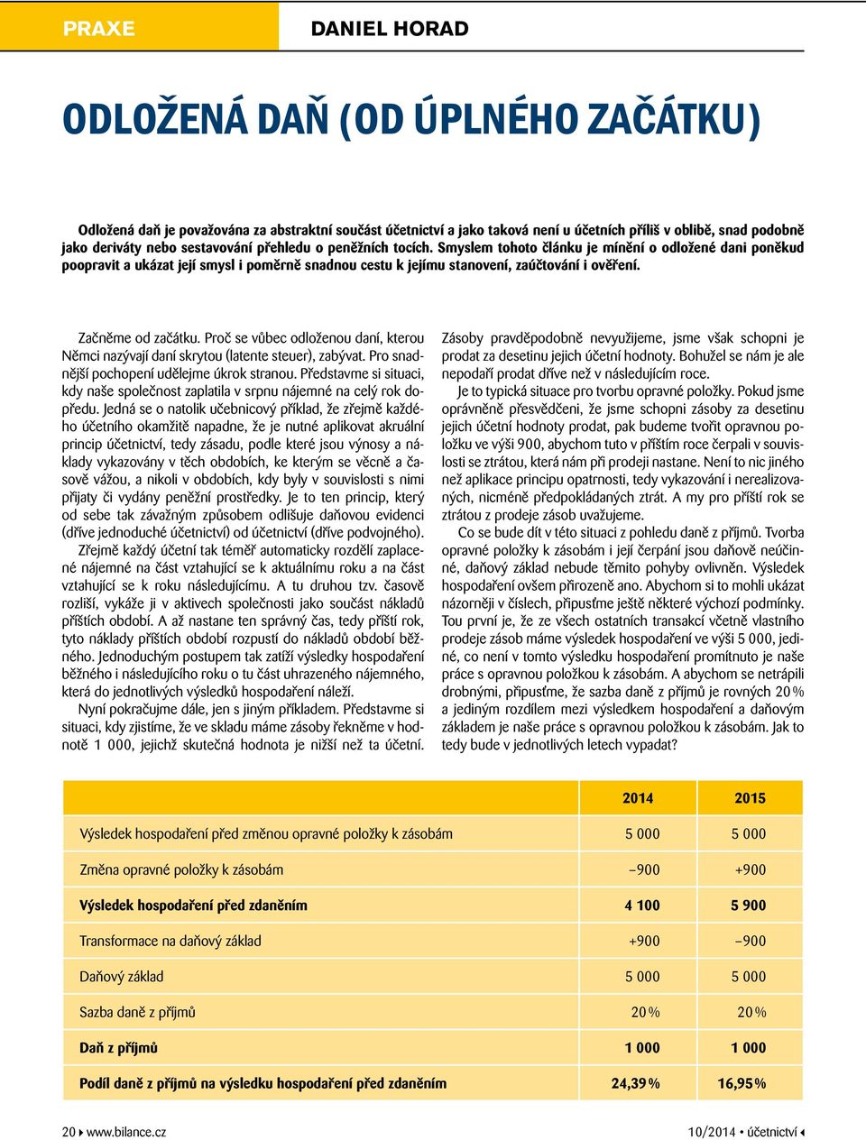 Začněme od začátku. Proč se vůbec odloženou daní, kterou Němci nazývají daní skrytou (latente steuer), zabývat. Pro snadnější pochopení udělejme úkrok stranou.