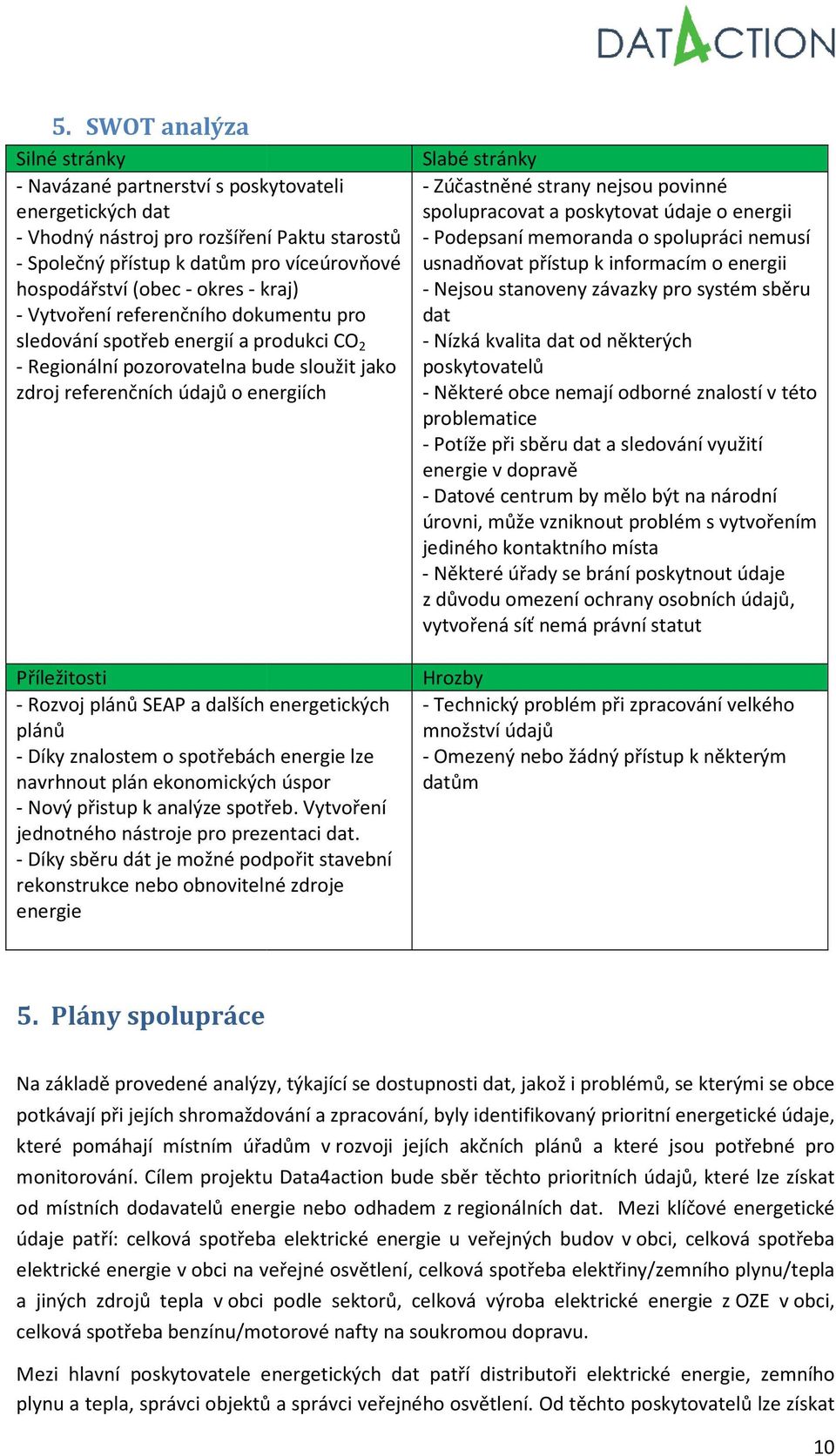 plánů SEAP a dalších energetických plánů - Díky znalostem o spotřebách energie lze navrhnout plán ekonomických úspor - Nový přistup k analýze spotřeb. Vytvoření jednotného nástroje pro prezentaci dat.