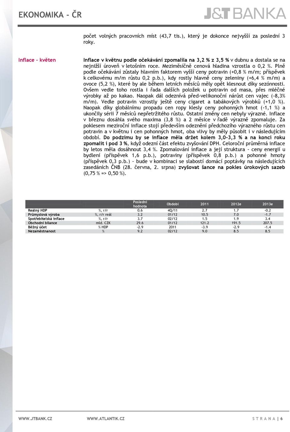 Plně podle očekávání zůstaly hlavním faktorem vyšší ceny potravin (+0,8 % m/m; příspěvek k celkovému m/m růstu 0,2 p.b.