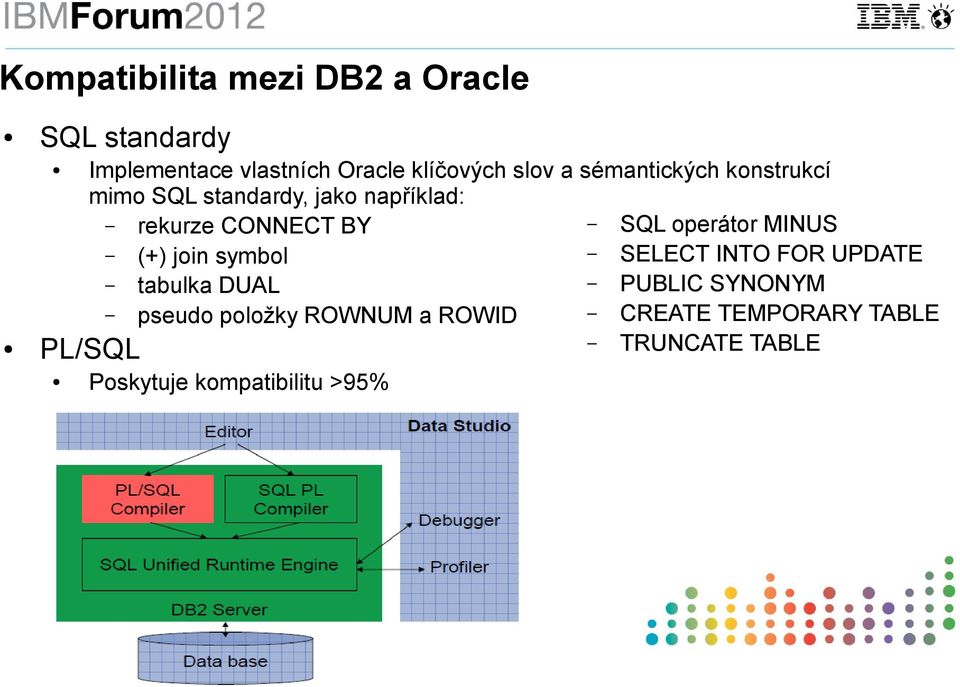 operátor MINUS (+) join symbol SELECT INTO FOR UPDATE tabulka DUAL PUBLIC SYNONYM pseudo