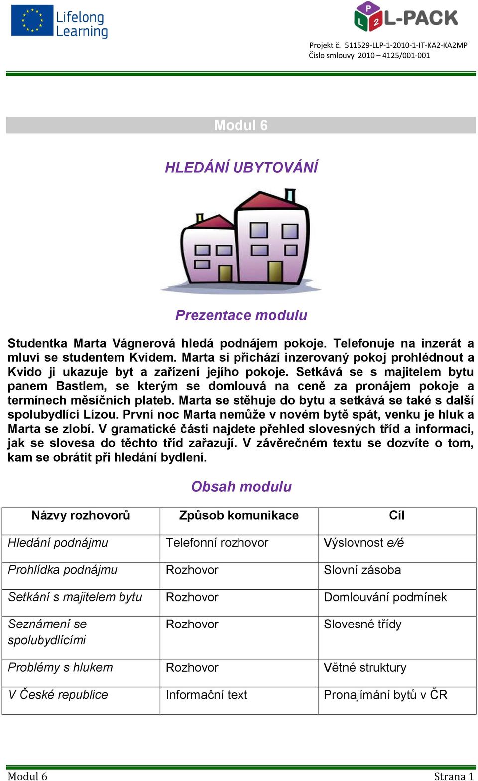 Setkává se s majitelem bytu panem Bastlem, se kterým se domlouvá na ceně za pronájem pokoje a termínech měsíčních plateb. Marta se stěhuje do bytu a setkává se také s další spolubydlící Lízou.