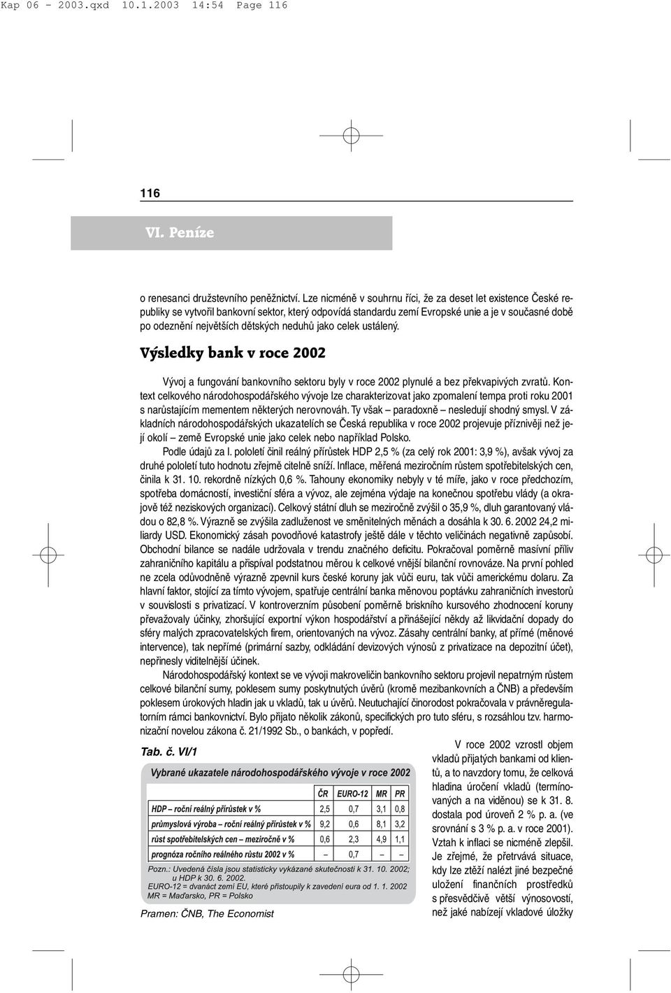 neduhů jako celek ustálený. Výsledky bank v roce 2002 Vývoj a fungování bankovního sektoru byly v roce 2002 plynulé a bez překvapivých zvratů.