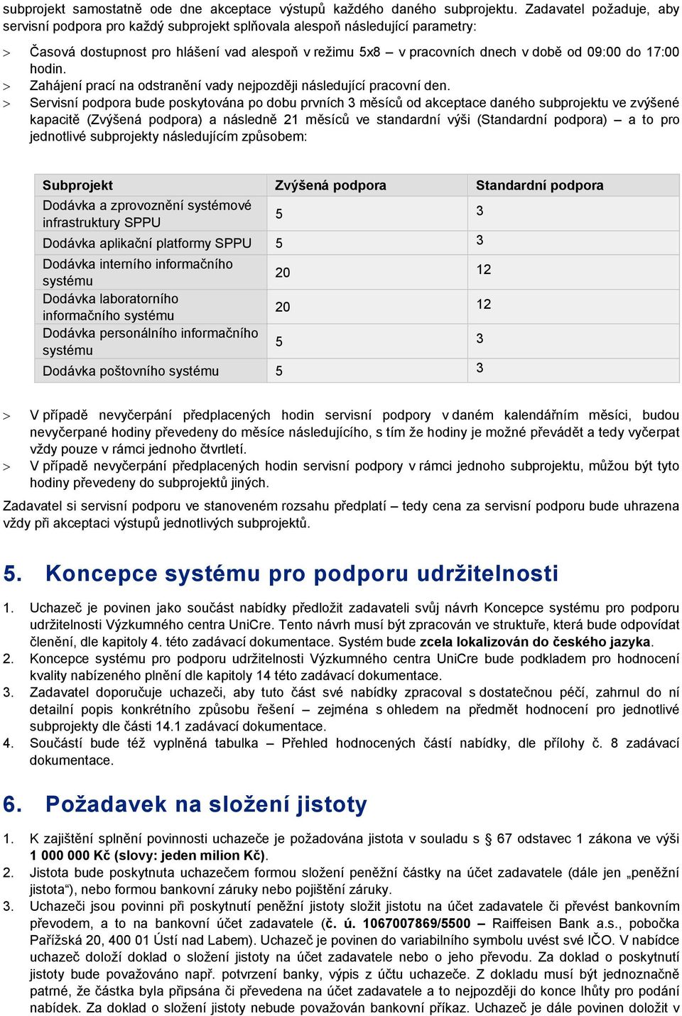 17:00 hodin. Zahájení prací na odstranění vady nejpozději následující pracovní den.