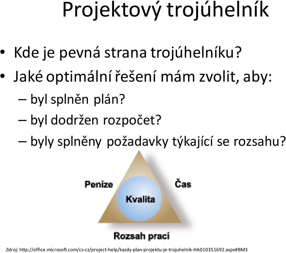 byl dodržen rozpočet? byly splněny požadavky týkající se rozsahu?