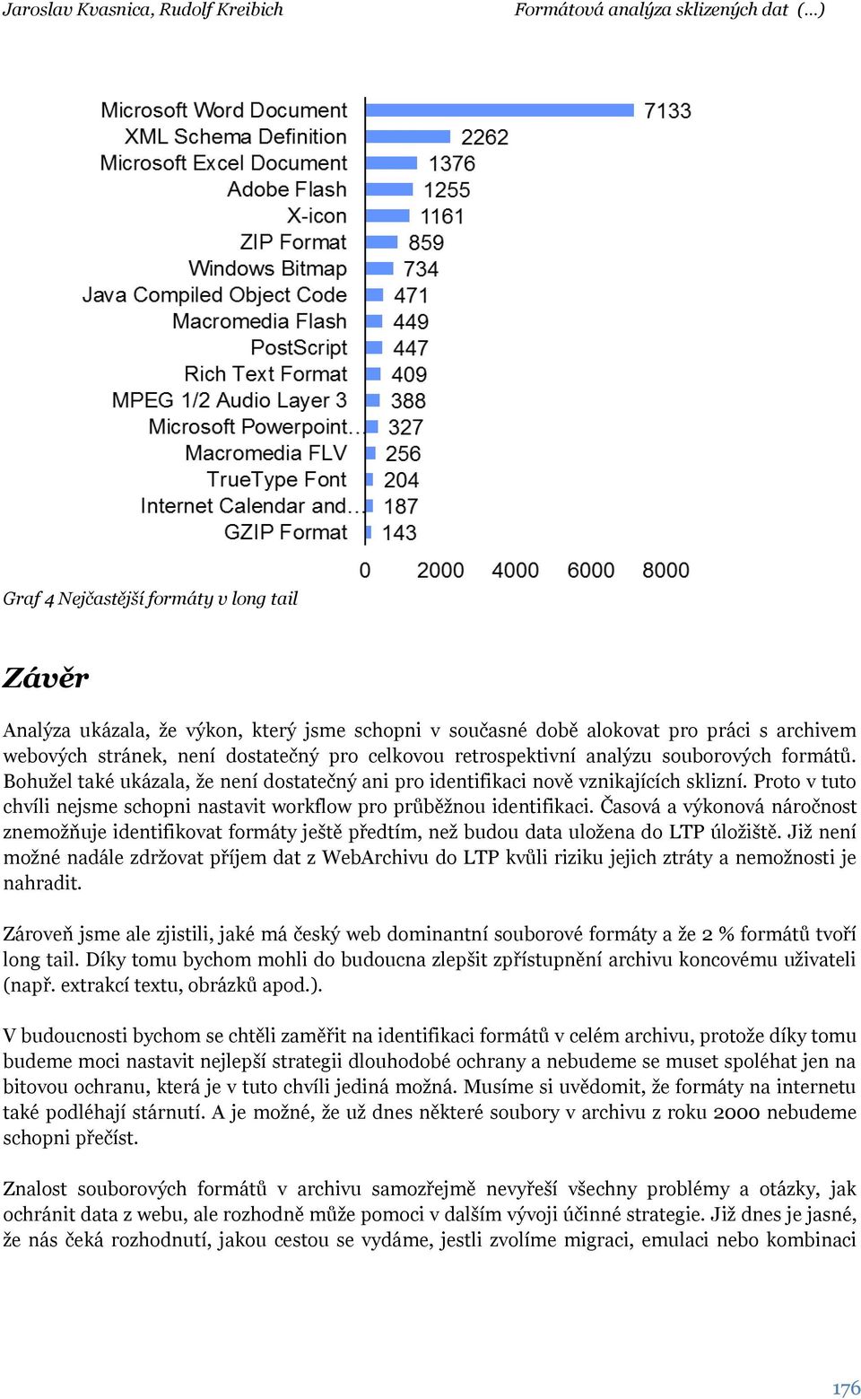 Časová a výkonová náročnost znemožňuje identifikovat formáty ještě předtím, než budou data uložena do LTP úložiště.