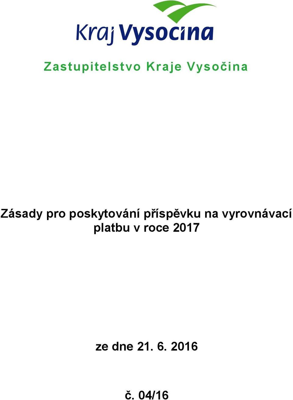 příspěvku na vyrovnávací