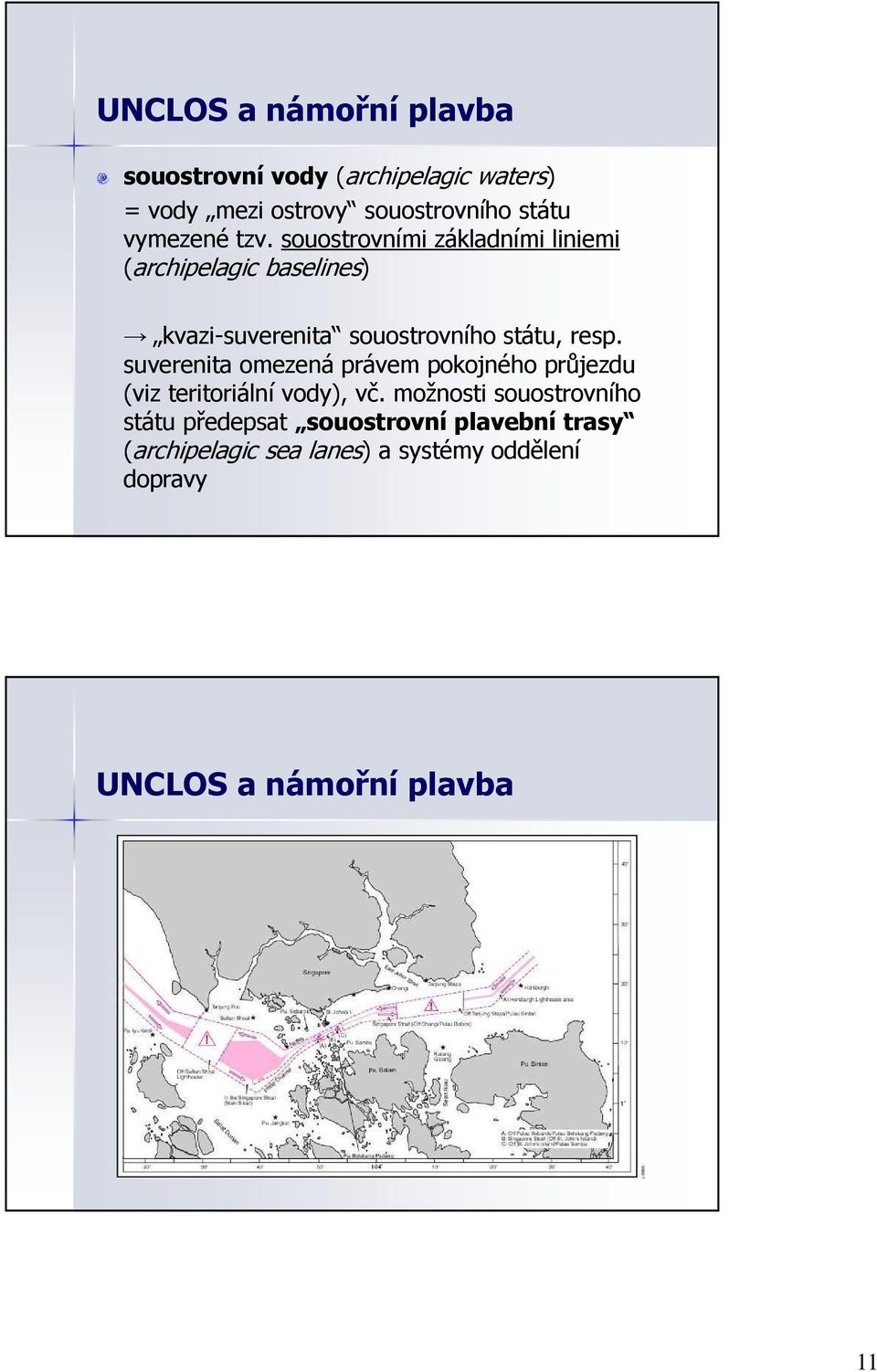 souostrovními základními liniemi (archipelagic baselines) kvazi-suverenita souostrovního státu, resp.