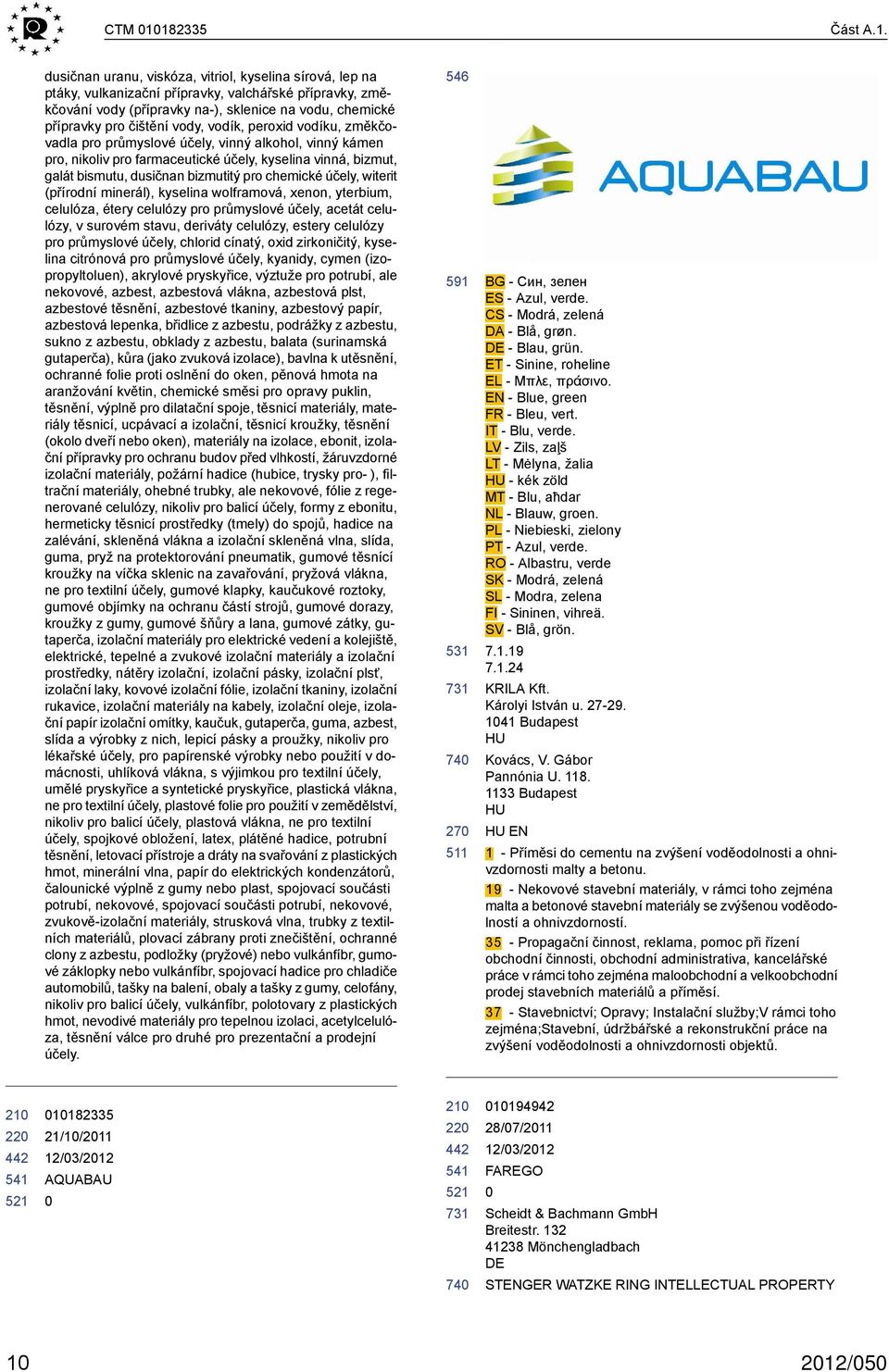 dusičnan uranu, viskóza, vitriol, kyselina sírová, lep na ptáky, vulkanizační přípravky, valchářské přípravky, změkčování vody (přípravky na-), sklenice na vodu, chemické přípravky pro čištění vody,