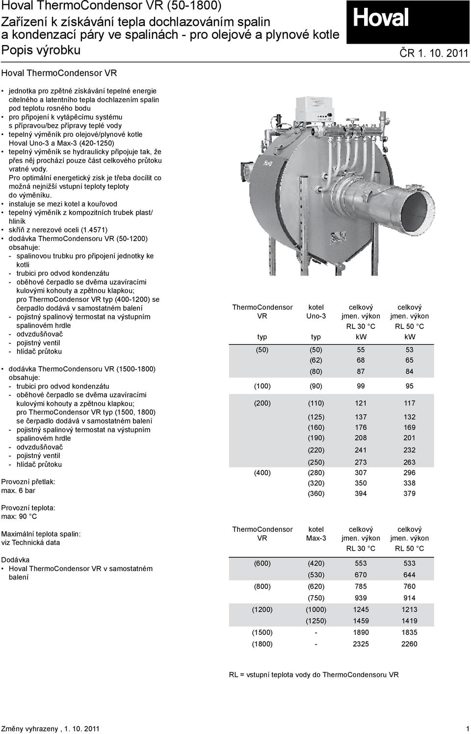 přípravy teplé vody tepelný výměník pro olejové/plynové kotle Hoval Uno- a Max- (40-50) tepelný výměník se hydraulicky připojuje tak, že přes něj prochází pouze část celkového průtoku vratné vody.