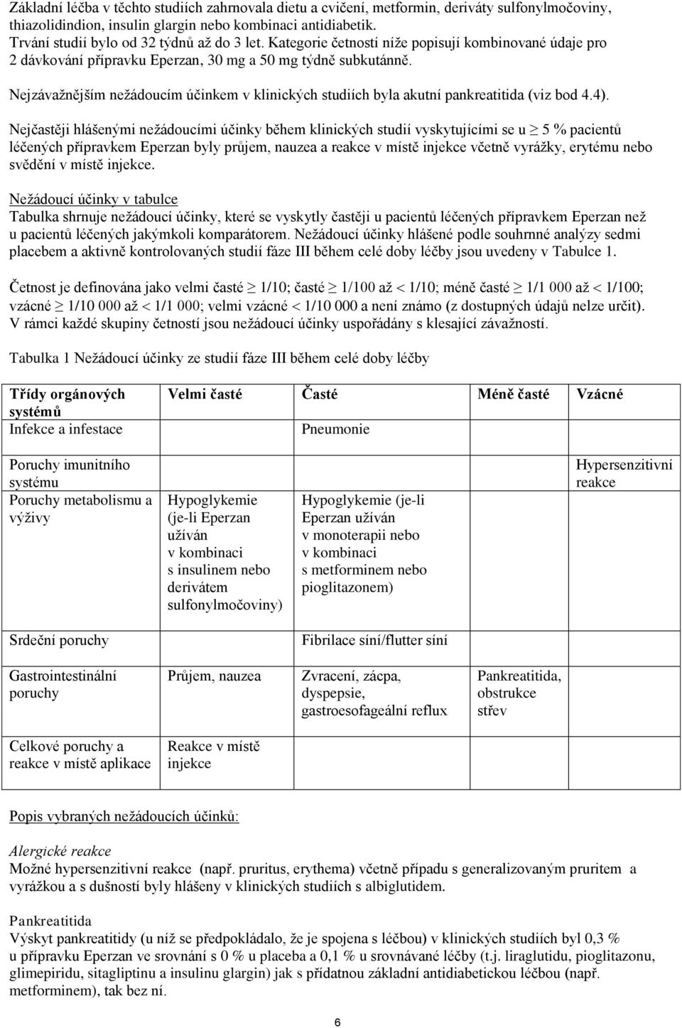 Nejzávažnějším nežádoucím účinkem v klinických studiích byla akutní pankreatitida (viz bod 4.4).