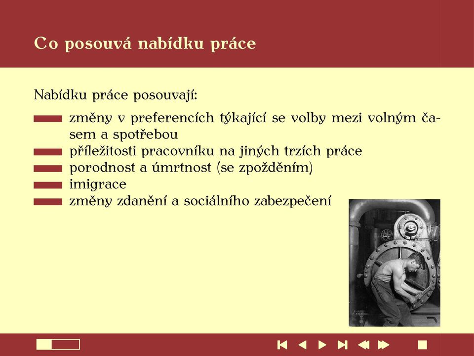 příležitosti pracovníku na jiných trzích práce porodnost a