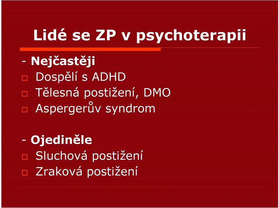 postižení, DMO Aspergerův syndrom -