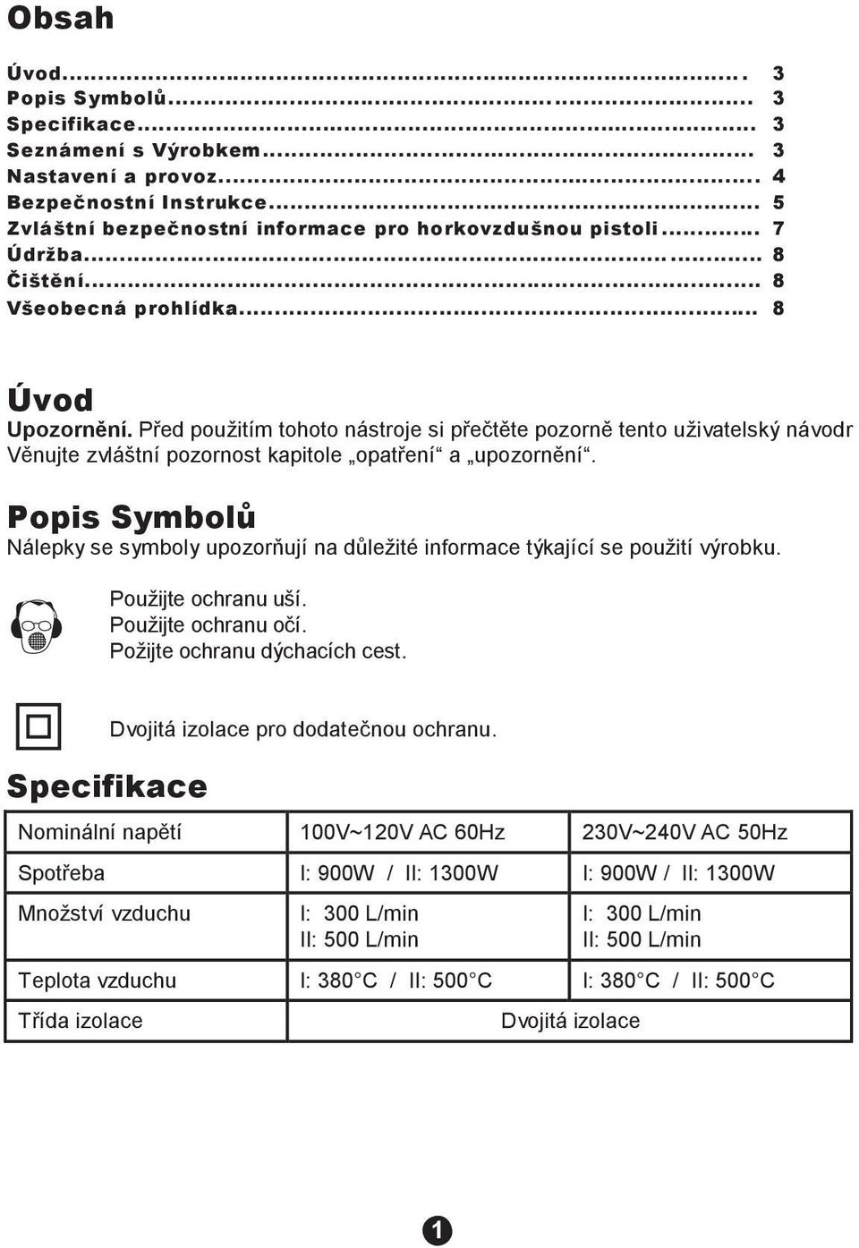 Před použitím tohoto nástroje si přečtěte pozorně tento uživatelský návodr Věnujte zvláštní pozornost kapitole opatření a upozornění.