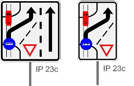 Přejíždí-li řidič vozidla, pro které je vyhrazený jízdní pruh, z vyhrazeného jízdního pruhu do přilehlého jízdního pruhu, řidič vozidla jedoucí v tomto pruhu mu to musí umožnit snížením rychlosti