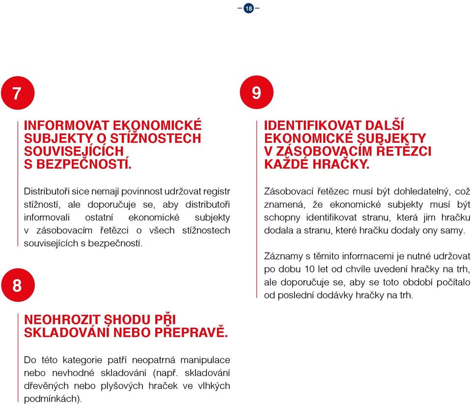 bezpečností. IDENTIFIKOVAT DALŠÍ EKONOMICKÉ SUBJEKTY V ZÁSOBOVACÍM ŘETĚZCI KAŽDÉ HRAČKY.