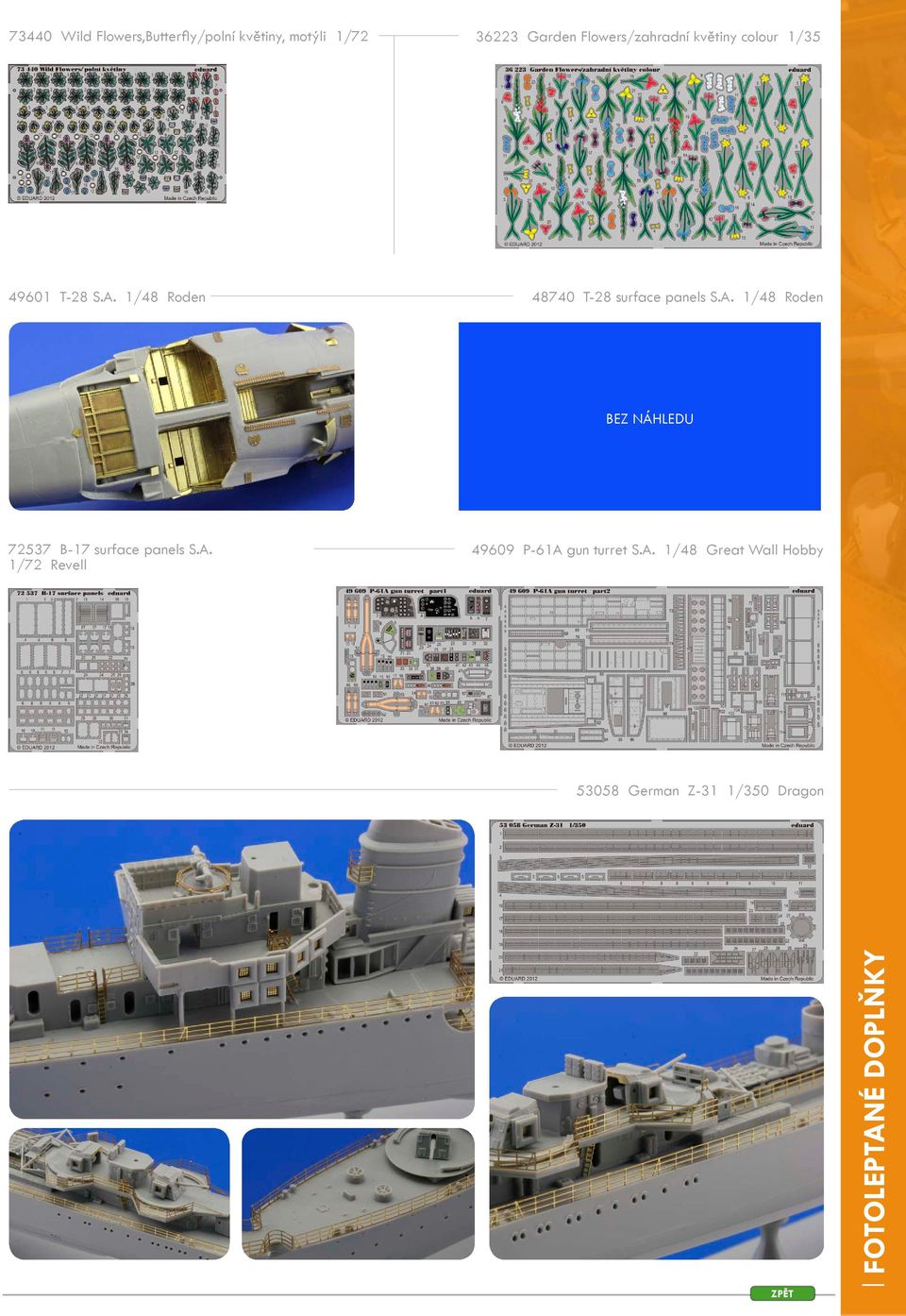 1/48 Roden 48740 T-28 surface panels S.A.