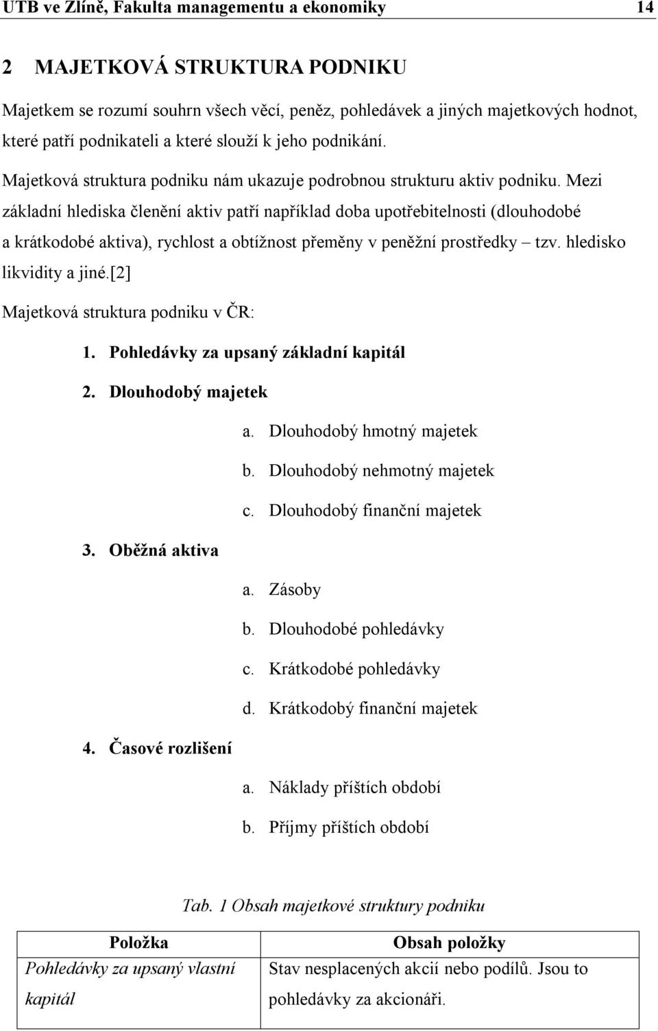 Mezi základní hlediska členění aktiv patří například doba upotřebitelnosti (dlouhodobé a krátkodobé aktiva), rychlost a obtížnost přeměny v peněžní prostředky tzv. hledisko likvidity a jiné.