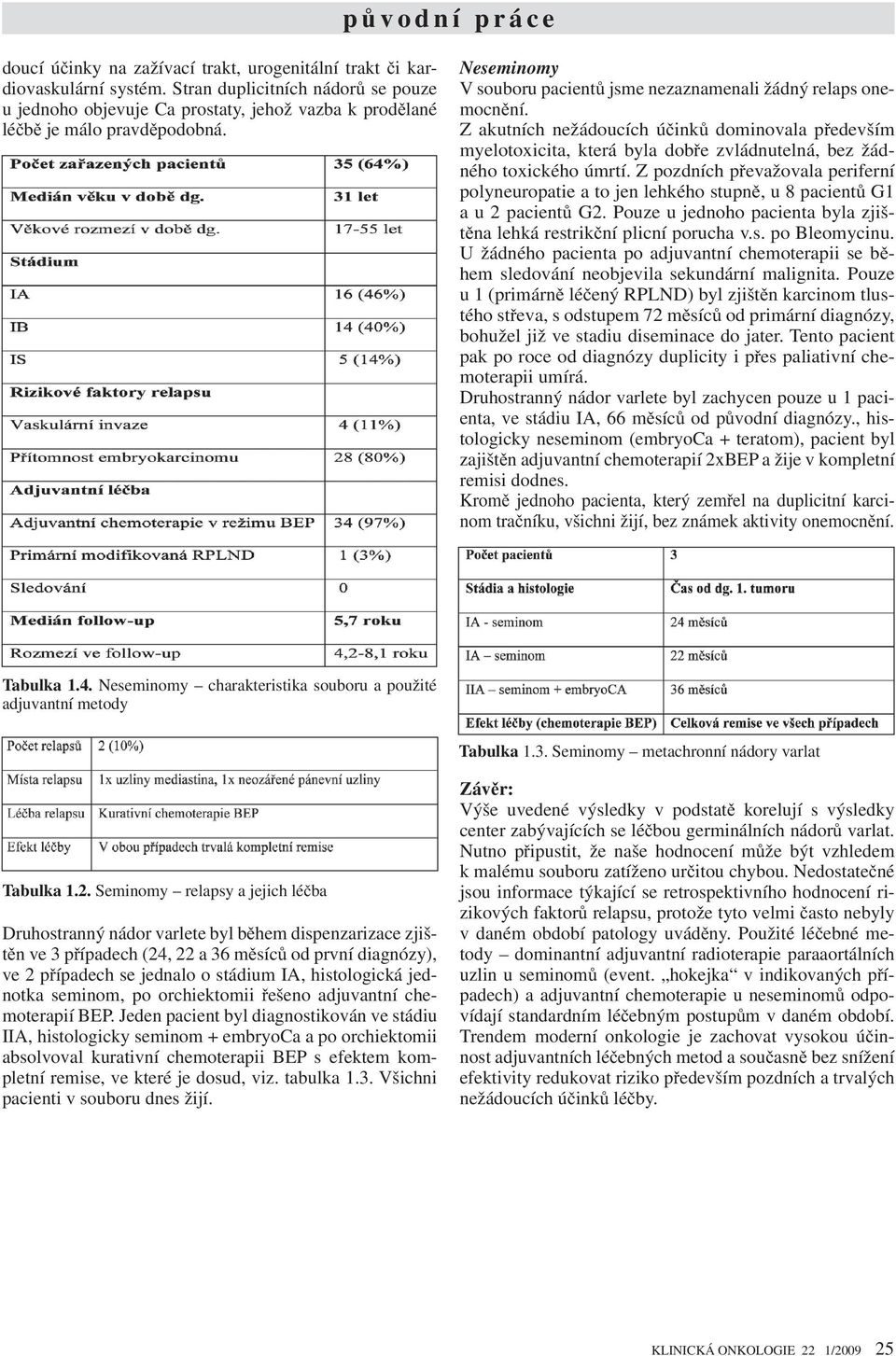 Z pozdních p evažovala periferní polyneuropatie a to jen lehkého stupn, u 8 pacient G1 a u 2 pacient G2. Pouze u jednoho pacienta byla zjišt na lehká restrik ní plicní porucha v.s. po Bleomycinu.