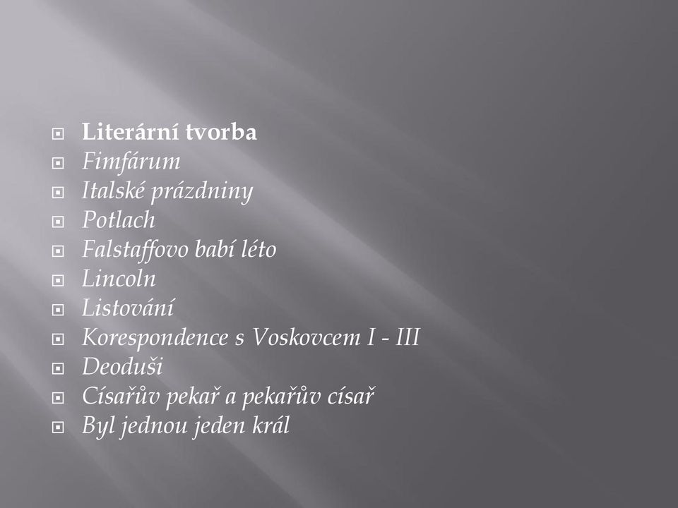 Listování Korespondence s Voskovcem I - III