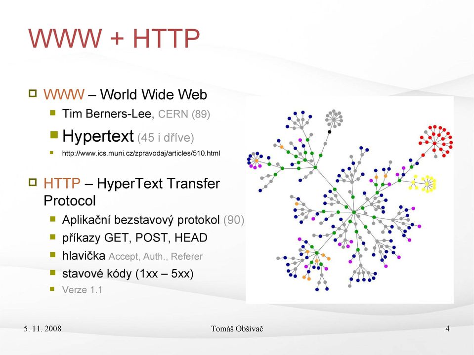 html HTTP HyperText Transfer Protocol Aplikační bezstavový protokol (90)