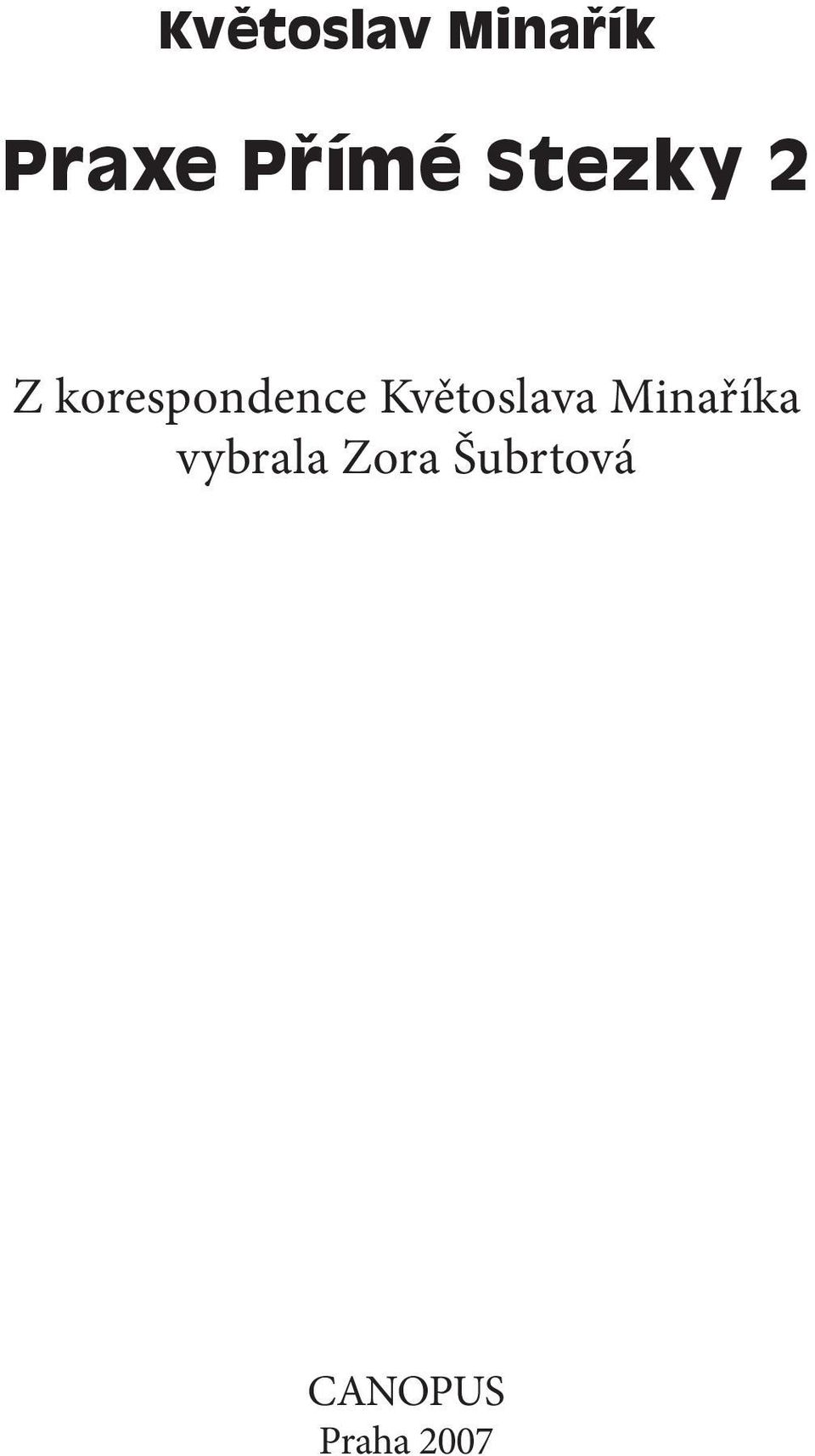 korespondence Květoslava