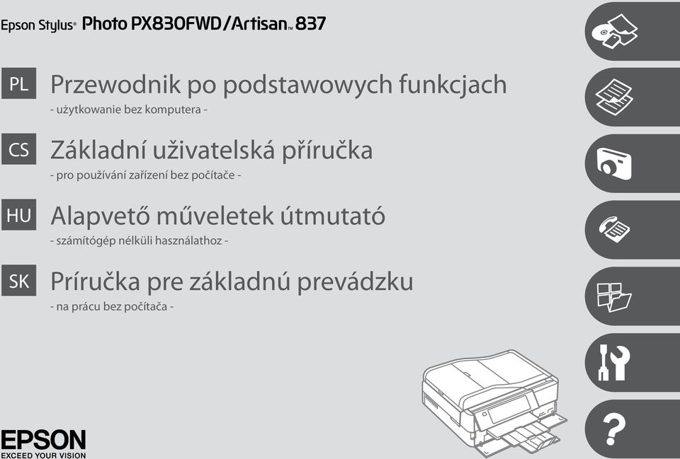 bez počítače - Alapvető műveletek útmutató - számítógép nélküli