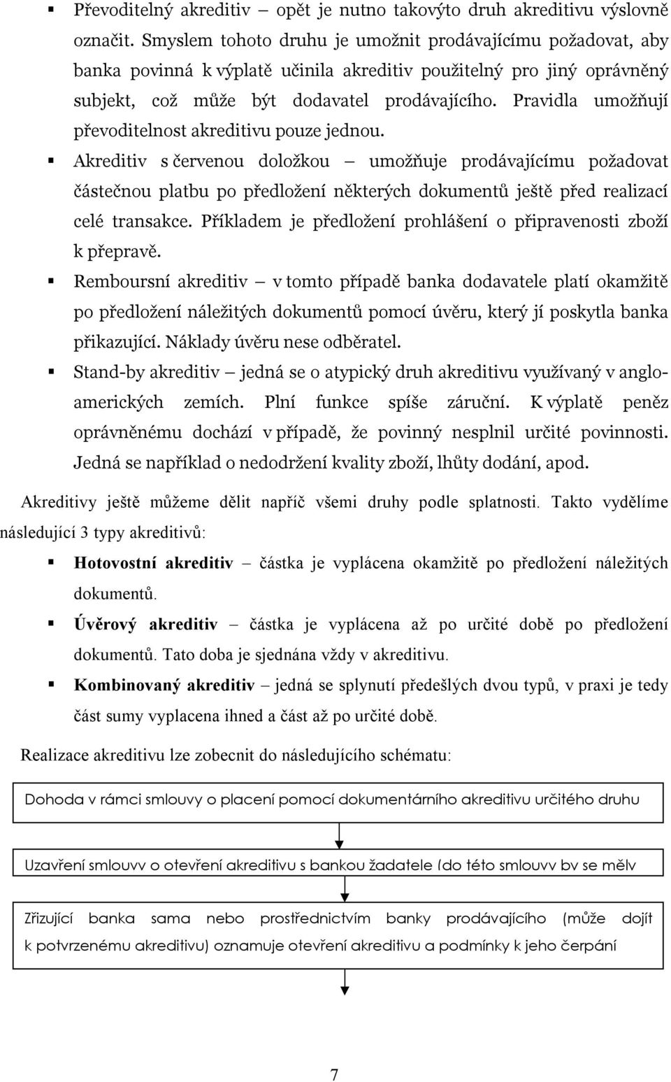 Pravidla umožňují převoditelnost akreditivu pouze jednou.