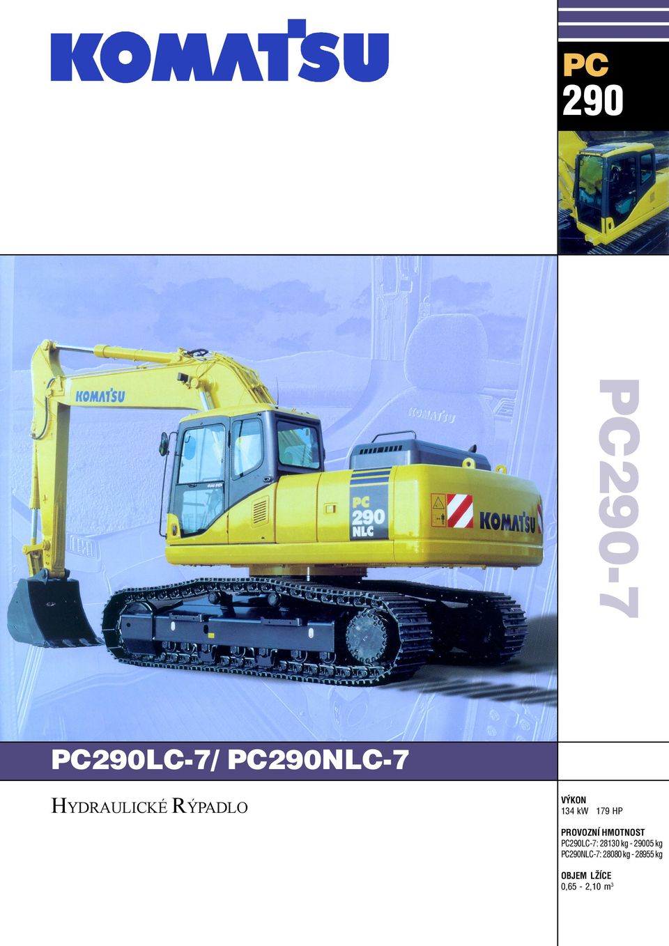PC290LC-7: 28130 kg - 29005 kg