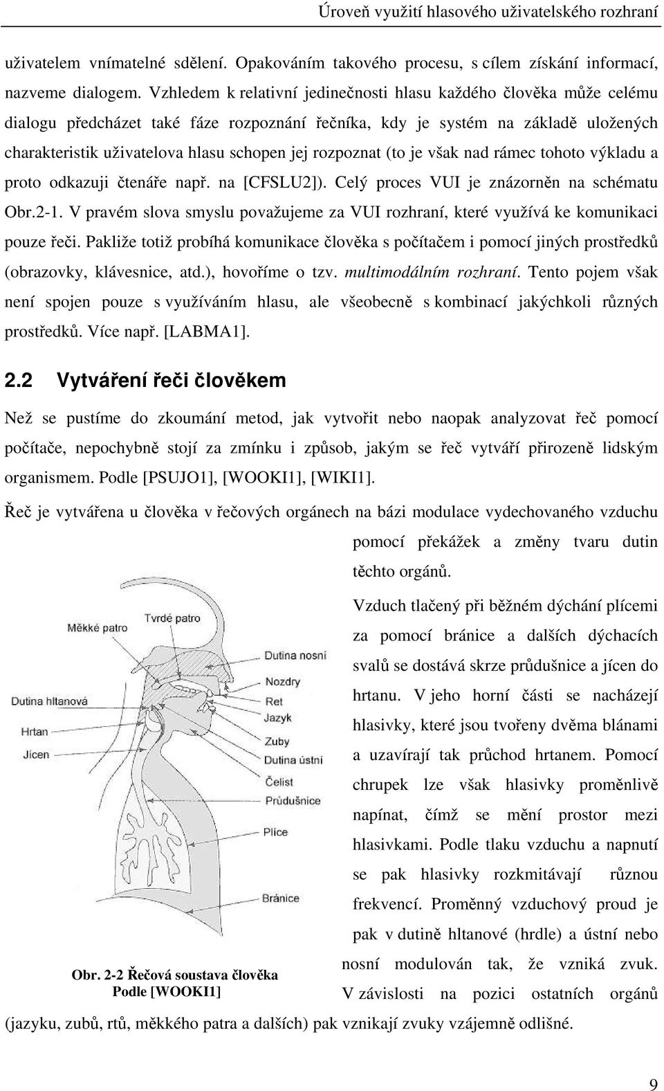 rozpoznat (to je však nad rámec tohoto výkladu a proto odkazuji čtenáře např. na [CFSLU2]). Celý proces VUI je znázorněn na schématu Obr.2-1.