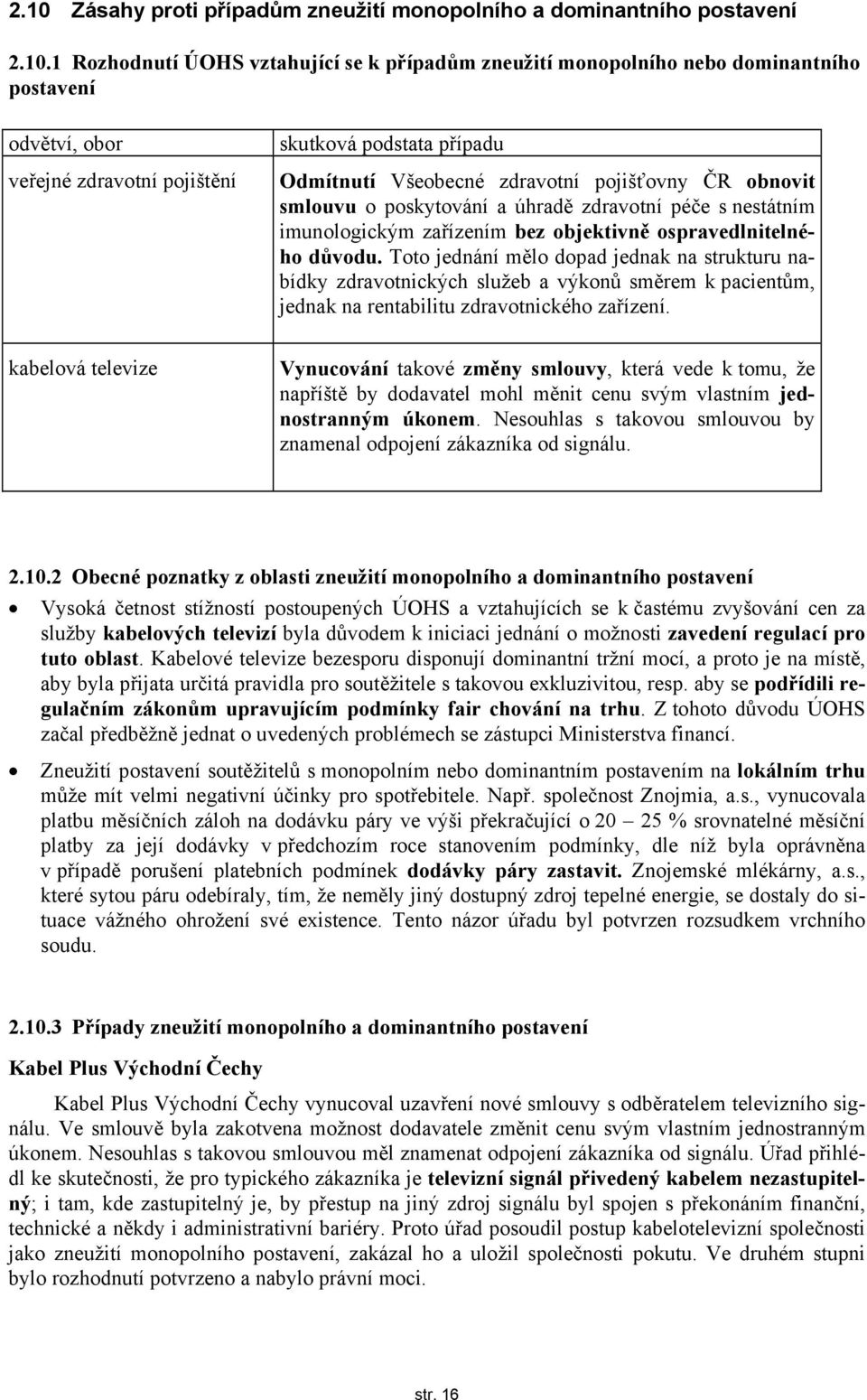 ospravedlnitelného důvodu. Toto jednání mělo dopad jednak na strukturu nabídky zdravotnických služeb a výkonů směrem k pacientům, jednak na rentabilitu zdravotnického zařízení.