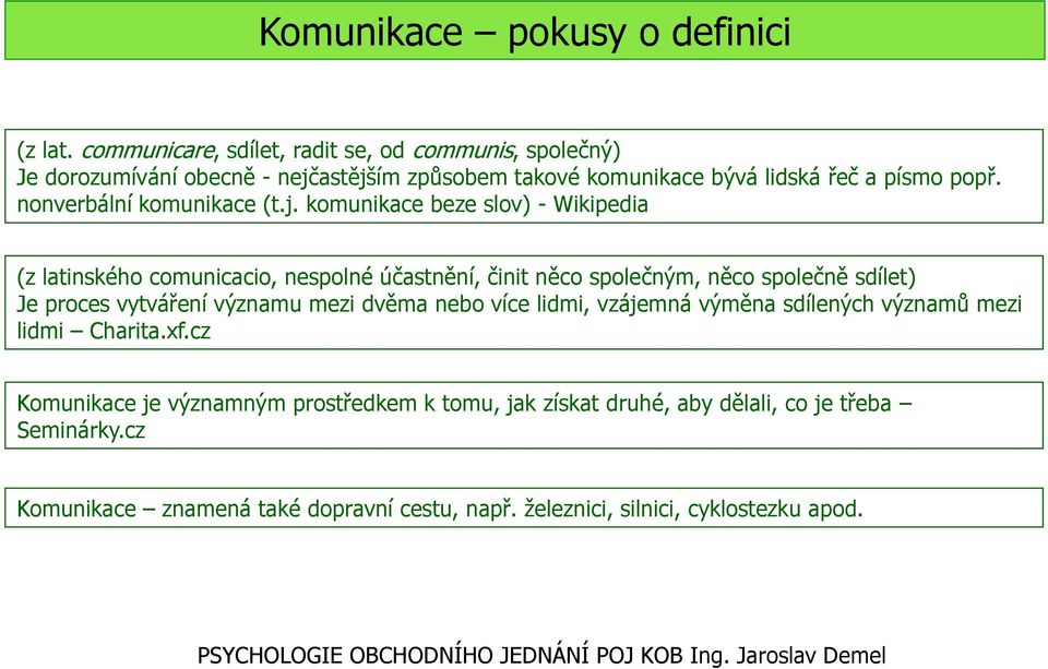 nonverbální komunikace (t.j.