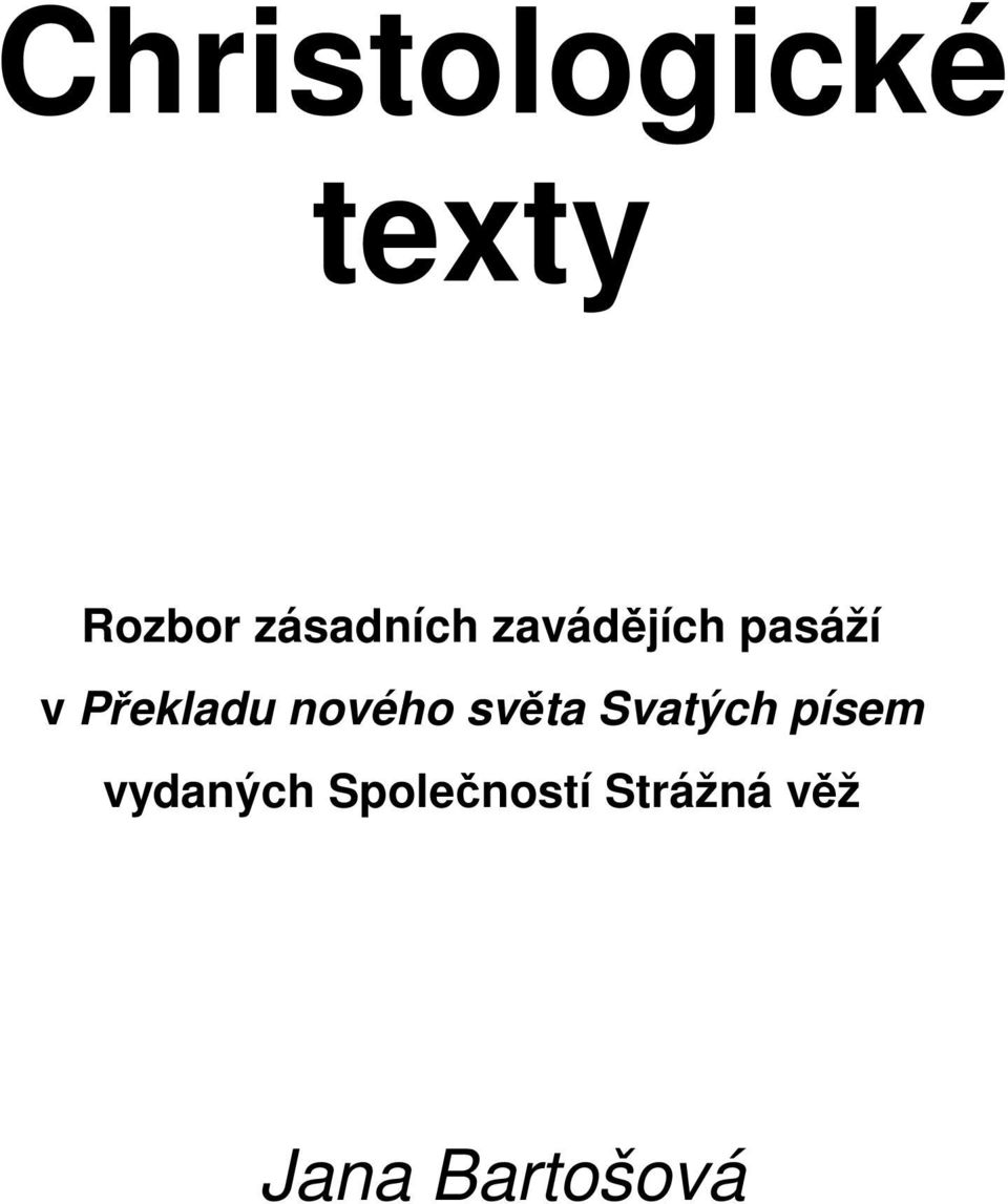 Překladu nového světa Svatých písem