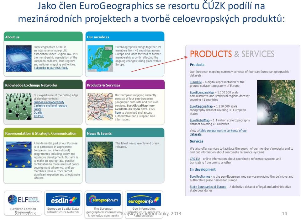 projektech a tvorbě celoevropských