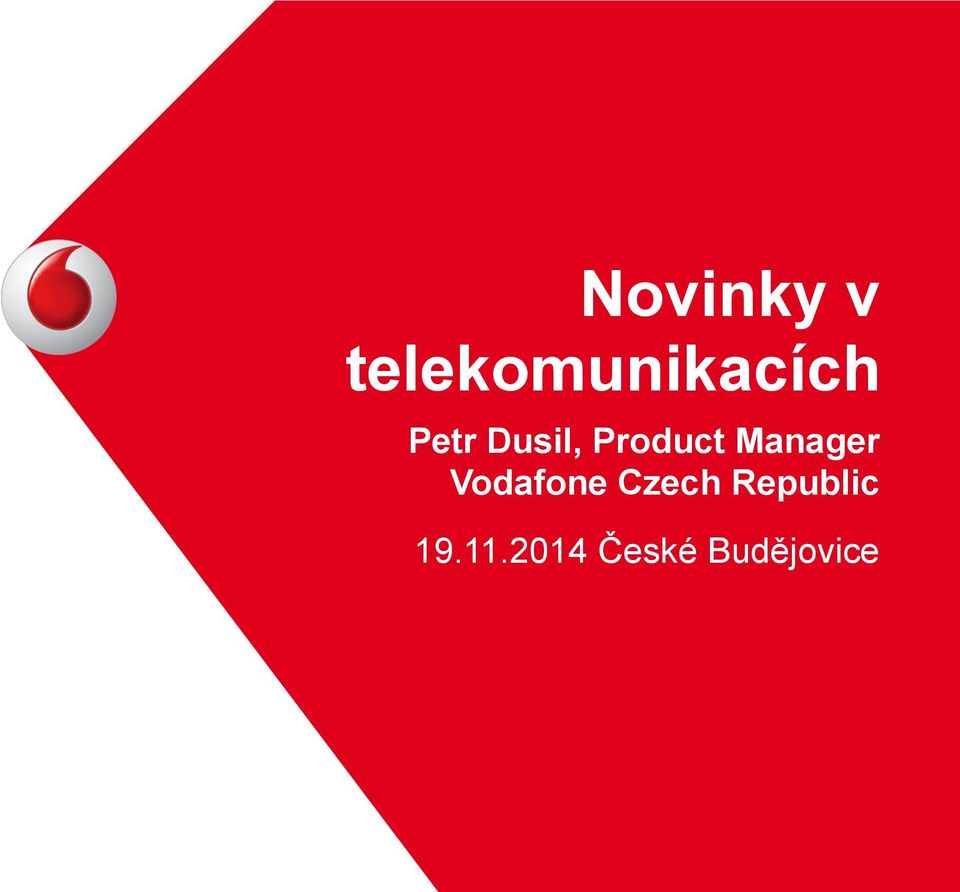 Manager Vodafone Czech