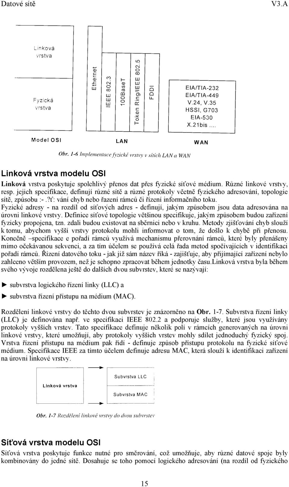 Fyzické adresy - na rozdíl od síťových adres - definují, jakým způsobem jsou data adresována na úrovni linkové vrstvy.