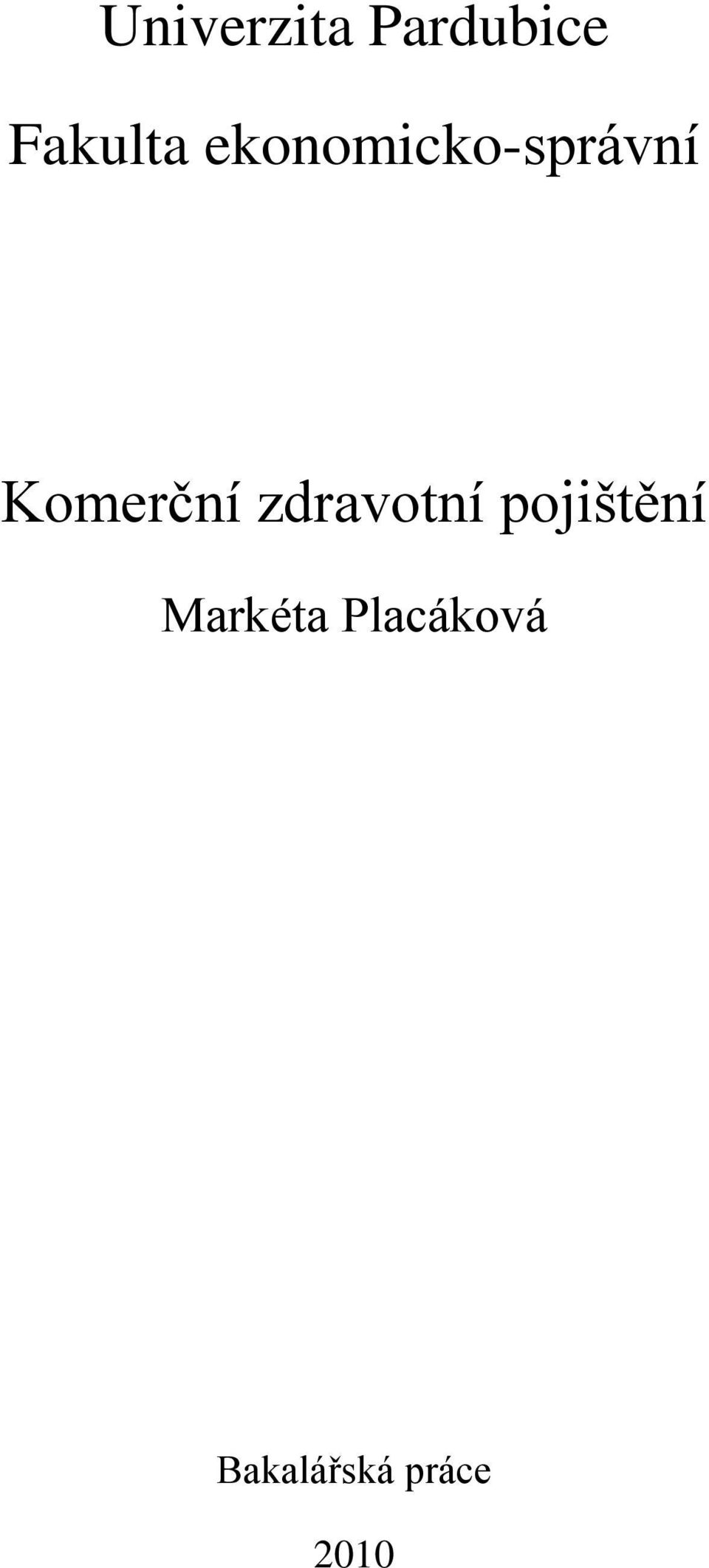 zdravotní pojištění Markéta