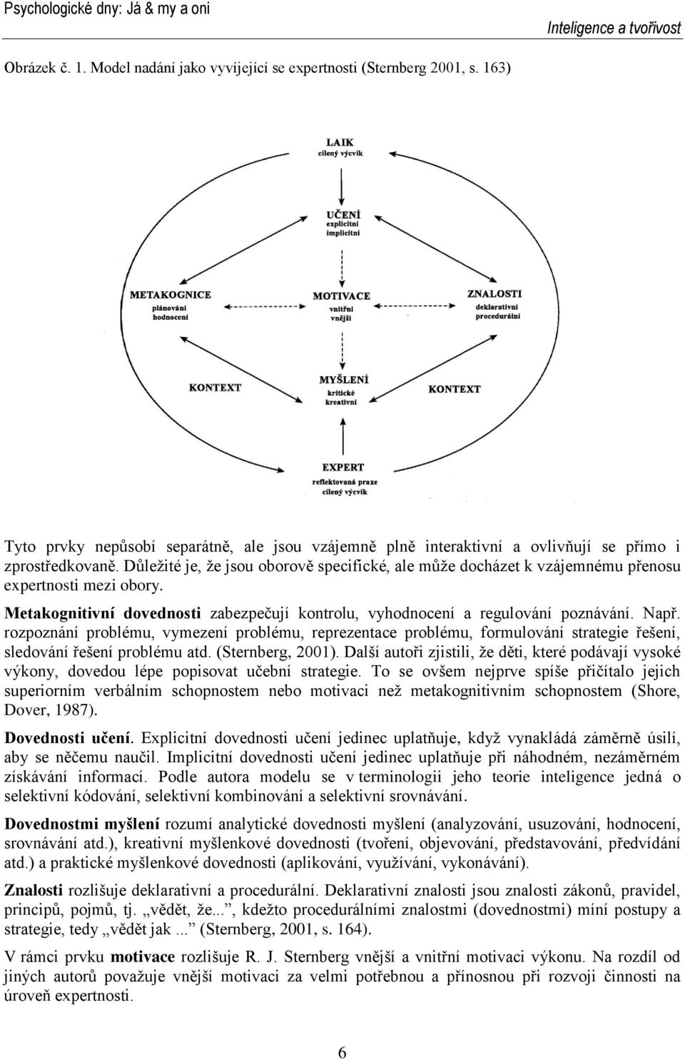 rozpoznání problému, vymezení problému, reprezentace problému, formulování strategie řešení, sledování řešení problému atd. (Sternberg, 2001).