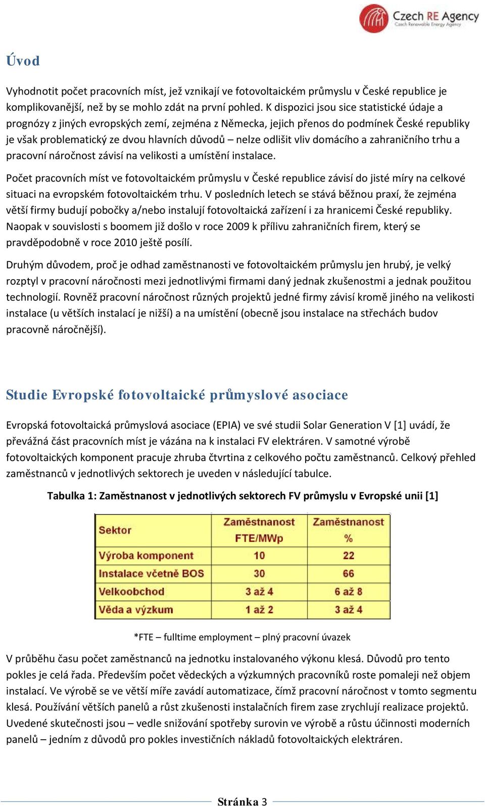 vliv domácího a zahraničního trhu a pracovní náročnost závisí na velikosti a umístění instalace.