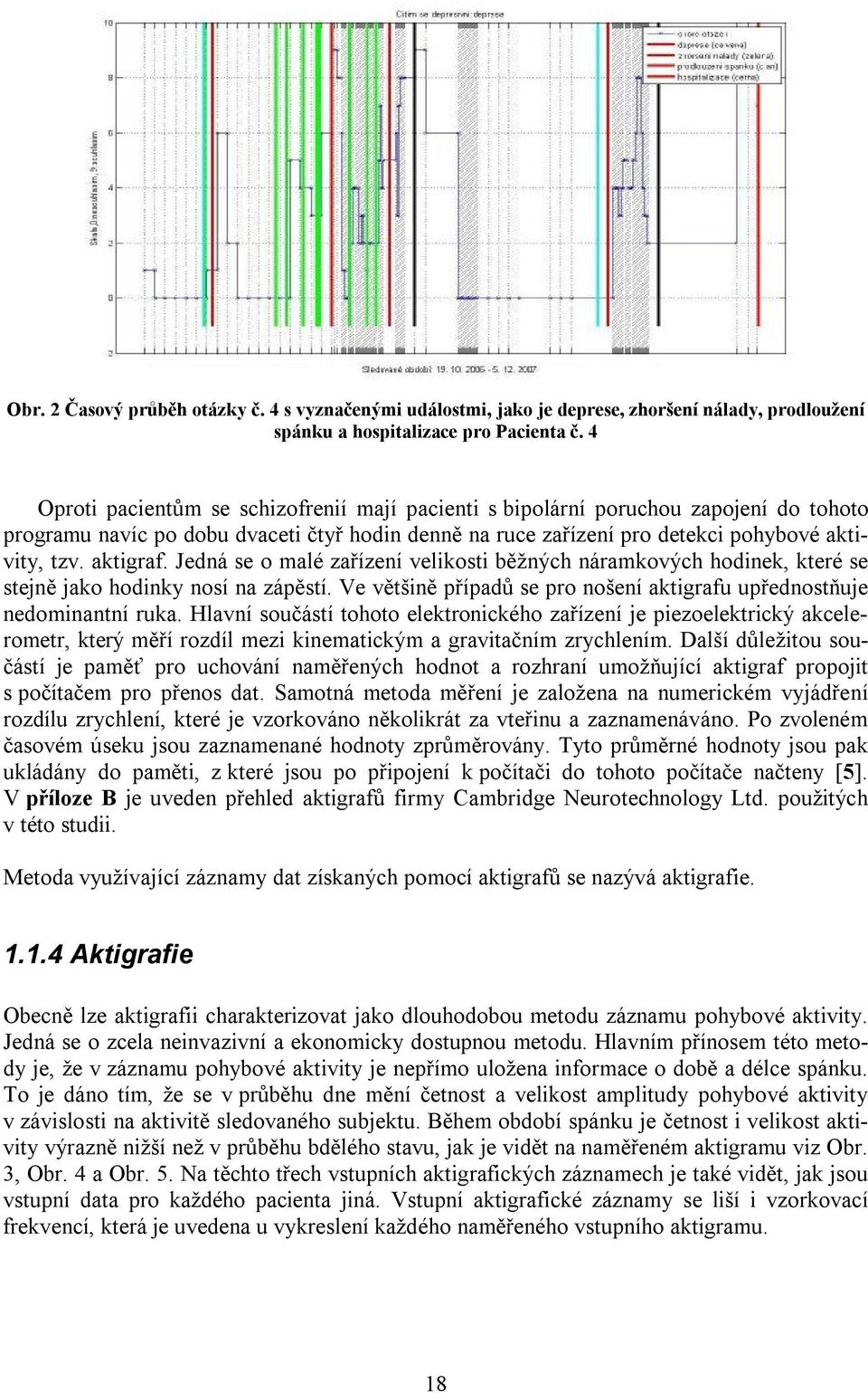 Jedná se o malé zařízení velikosti běžných náramkových hodinek, které se stejně jako hodinky nosí na zápěstí. Ve většině případů se pro nošení aktigrafu upřednostňuje nedominantní ruka.