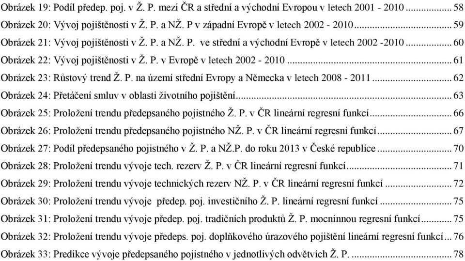 .. 61 Obrázek 23: Růstový trend Ž. P. na území střední Evropy a Německa v letech 2008-2011... 62 Obrázek 24: Přetáčení smluv v oblasti životního pojištění.