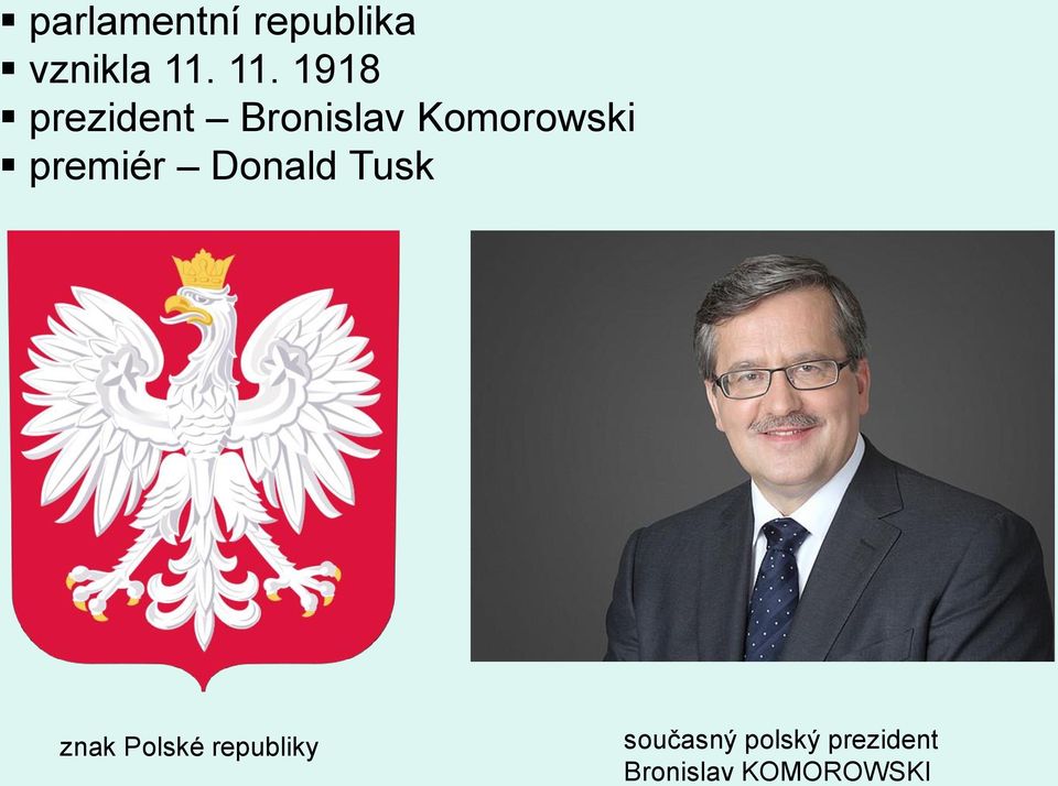 premiér Donald Tusk znak Polské