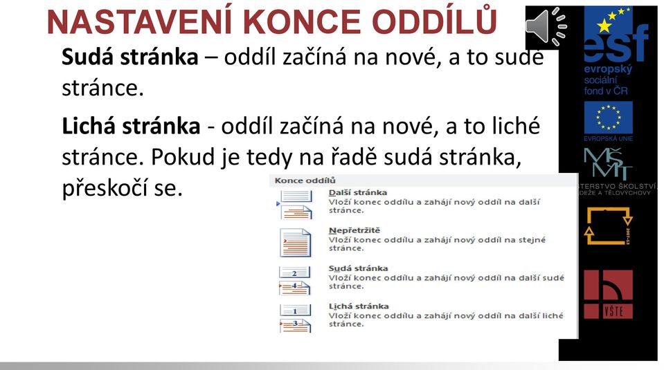 Lichá stránka - oddíl začíná na nové, a to