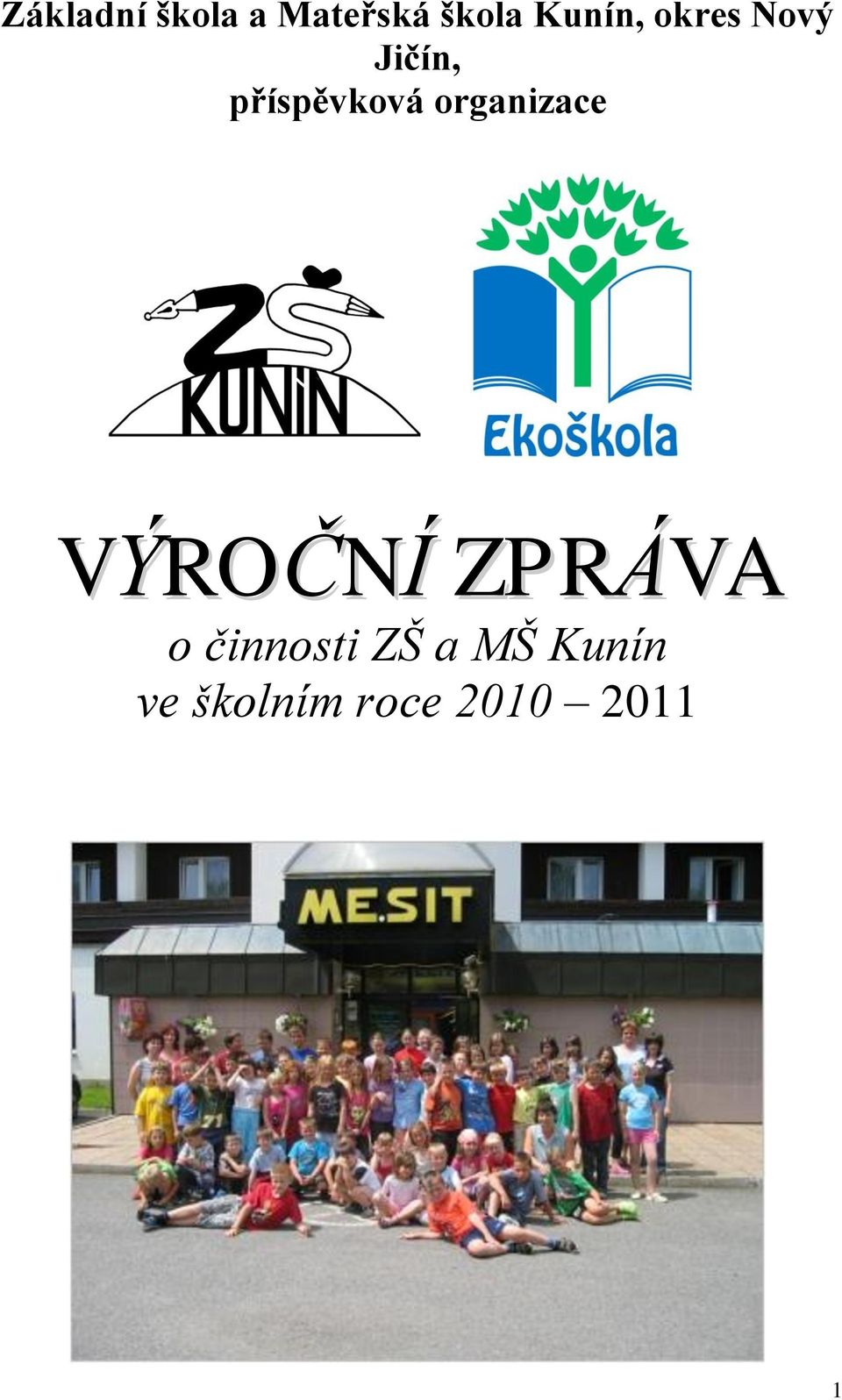 organizace VÝROČNÍ ZPRÁVA o činnosti