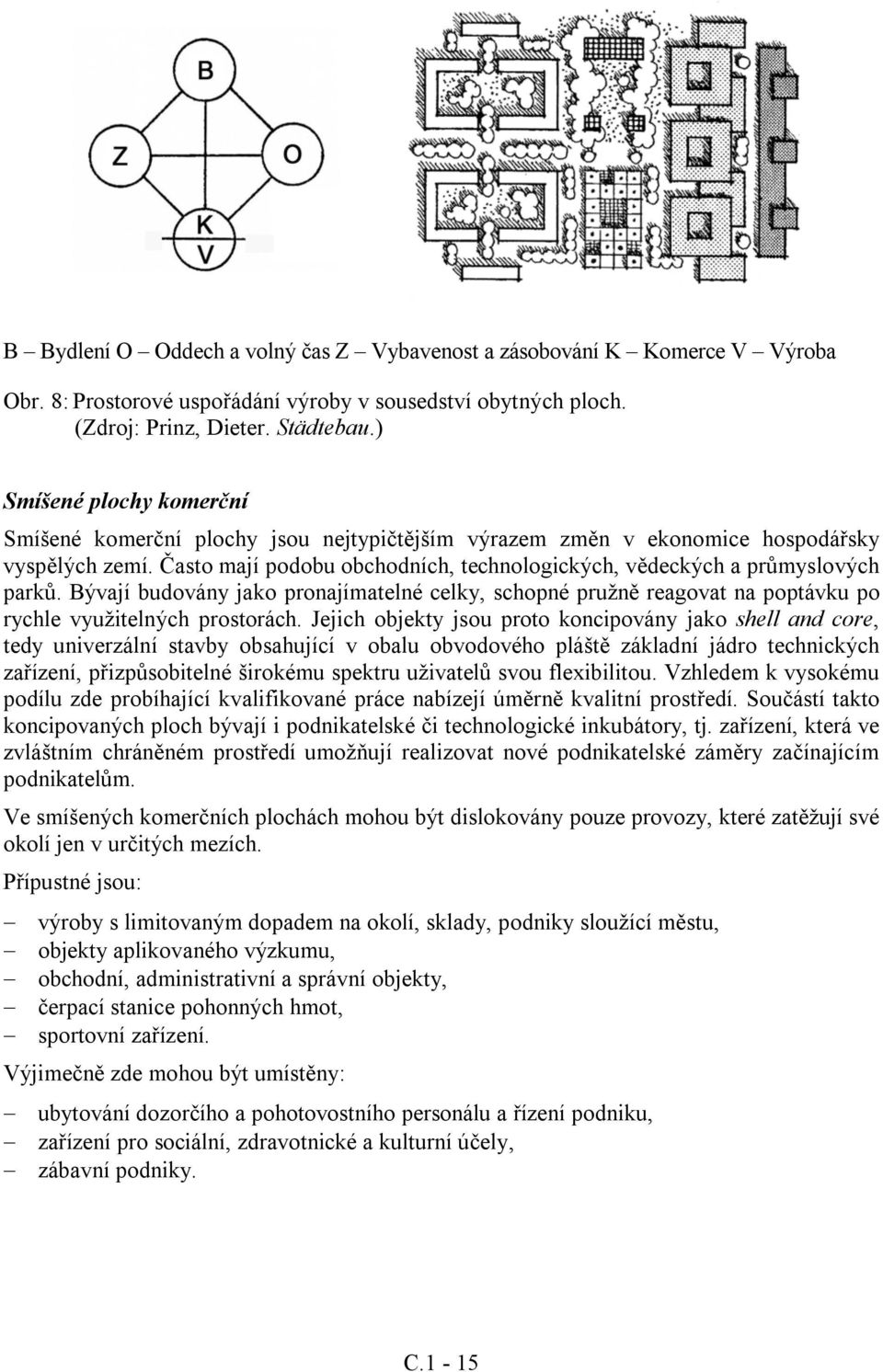 Často mají podobu obchodních, technologických, vědeckých a průmyslových parků. Bývají budovány jako pronajímatelné celky, schopné pružně reagovat na poptávku po rychle využitelných prostorách.