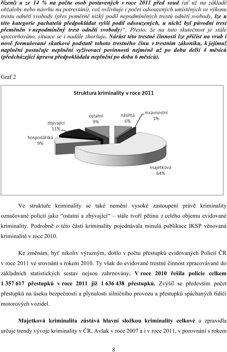 svobody). Přesto, že na tuto skutečnost je stále upozorňováno, situace se i nadále zhoršuje.