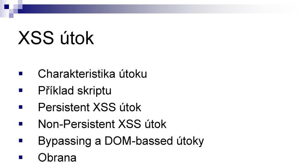 útok Non-Persistent XSS útok