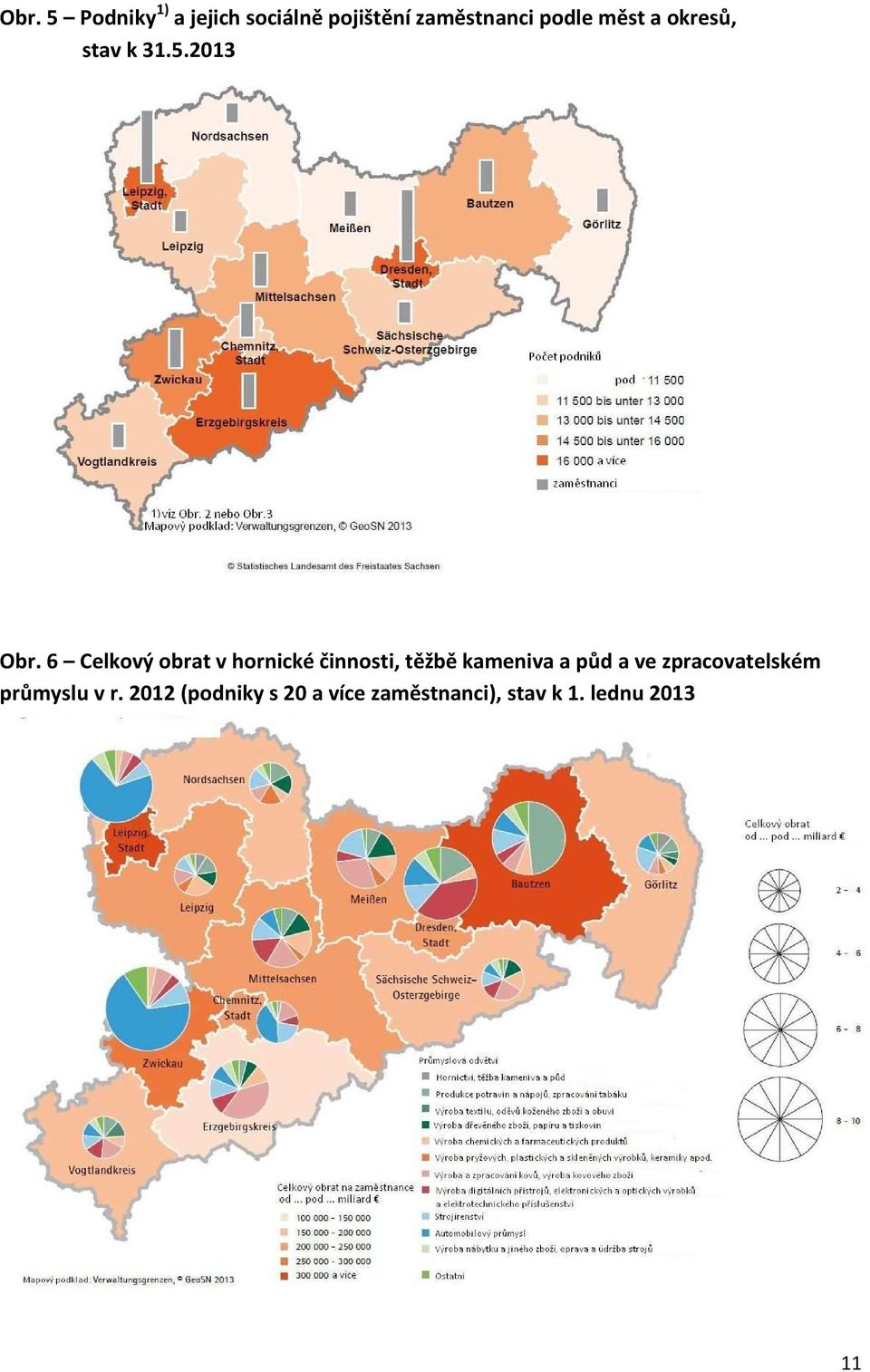 6 Celkový obrat v hornické činnosti, těžbě kameniva a půd a ve