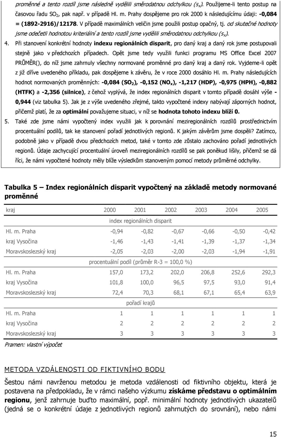 od skutečné hodnoty jsme odečetli hodnotou kriteriální a tento rozdíl jsme vydělili směrodatnou odchylkou (s x ). 4.