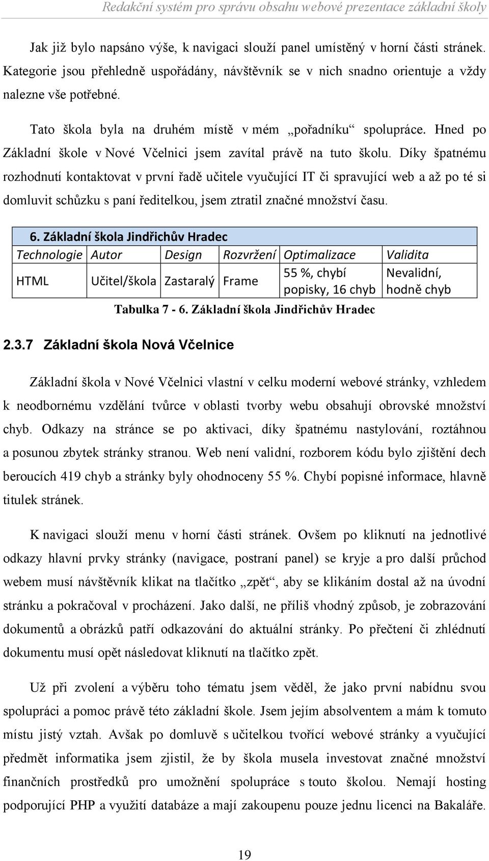 Díky špatnému rozhodnutí kontaktovat v první řadě učitele vyučující IT či spravující web a až po té si domluvit schůzku s paní ředitelkou, jsem ztratil značné množství času. 6.