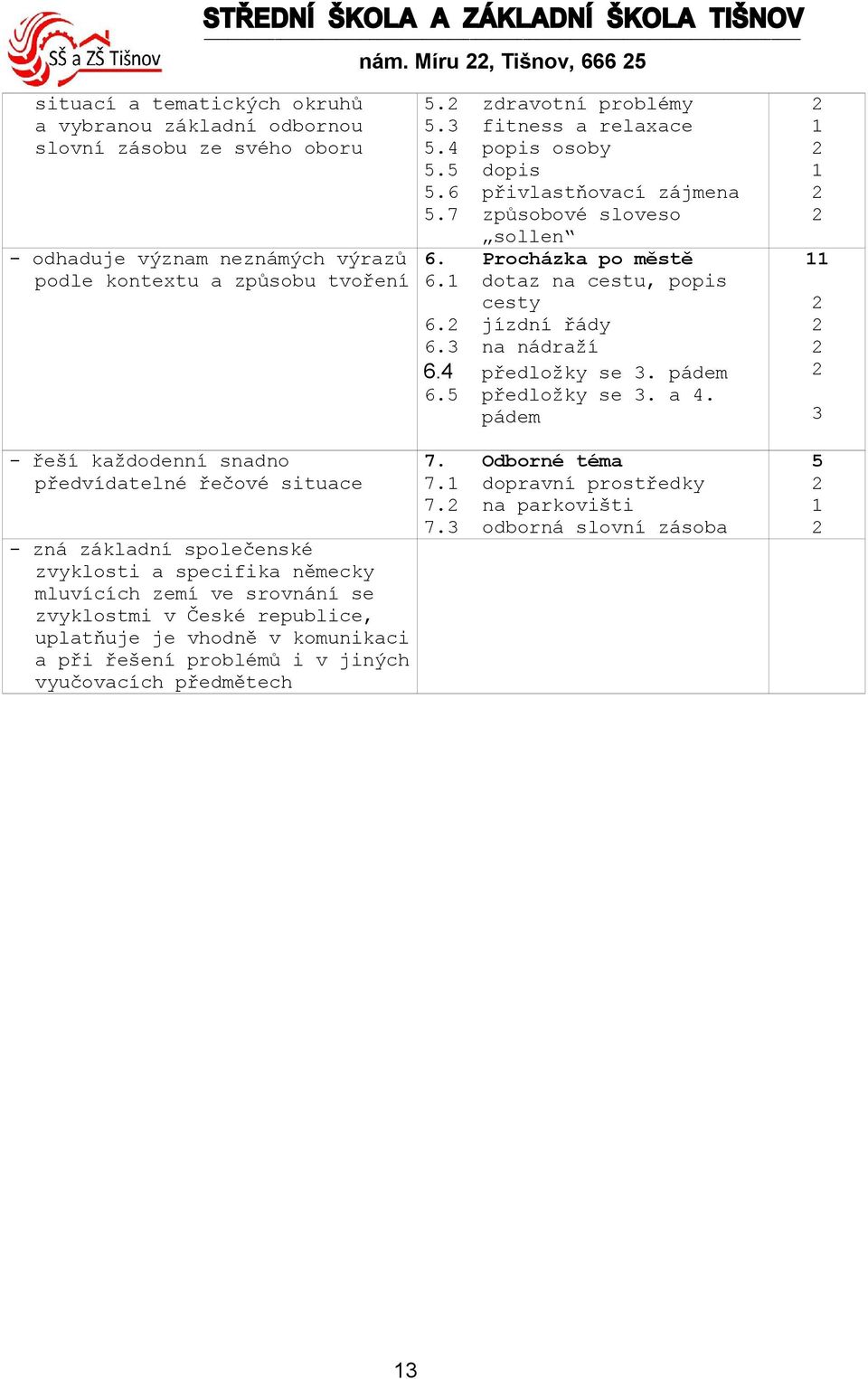 na nádraží 6.4 předložky se. pádem 6.5 předložky se. a 4.